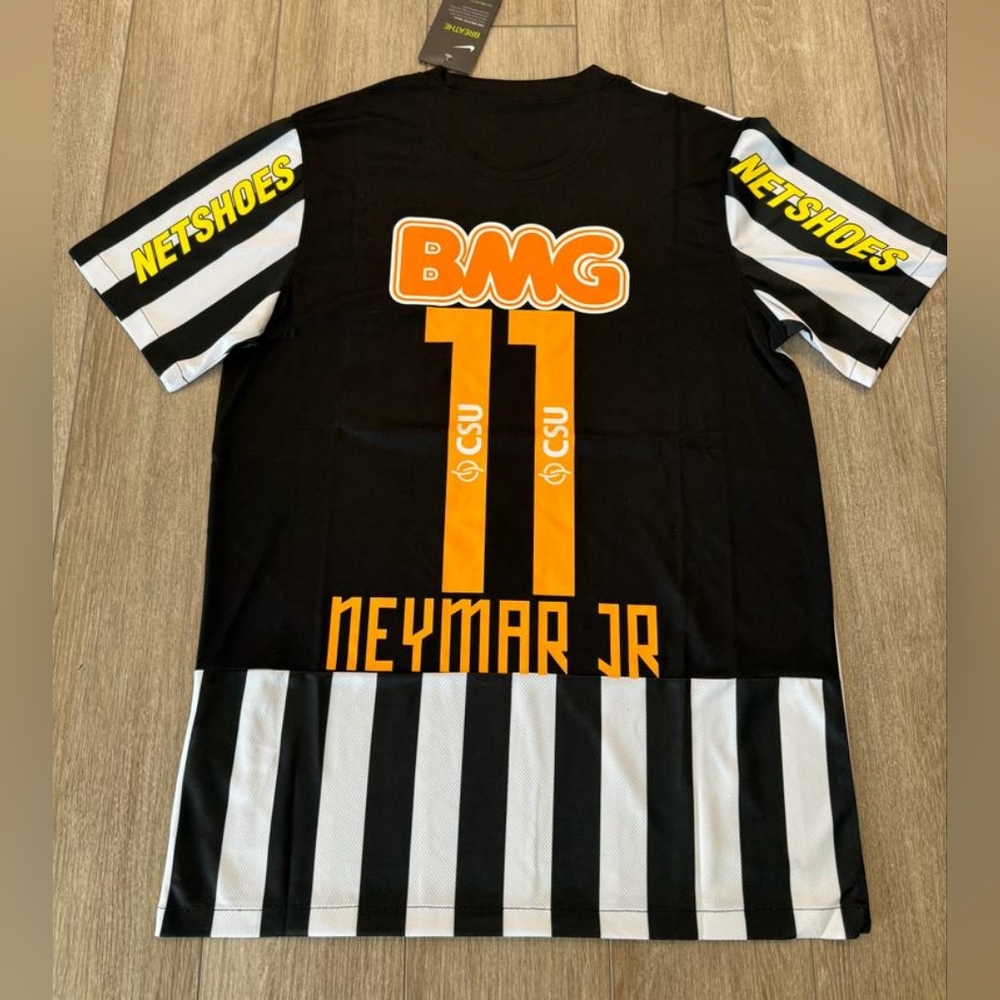 Jersey Soccer Santos FC Version Retro Neymar Jr #11